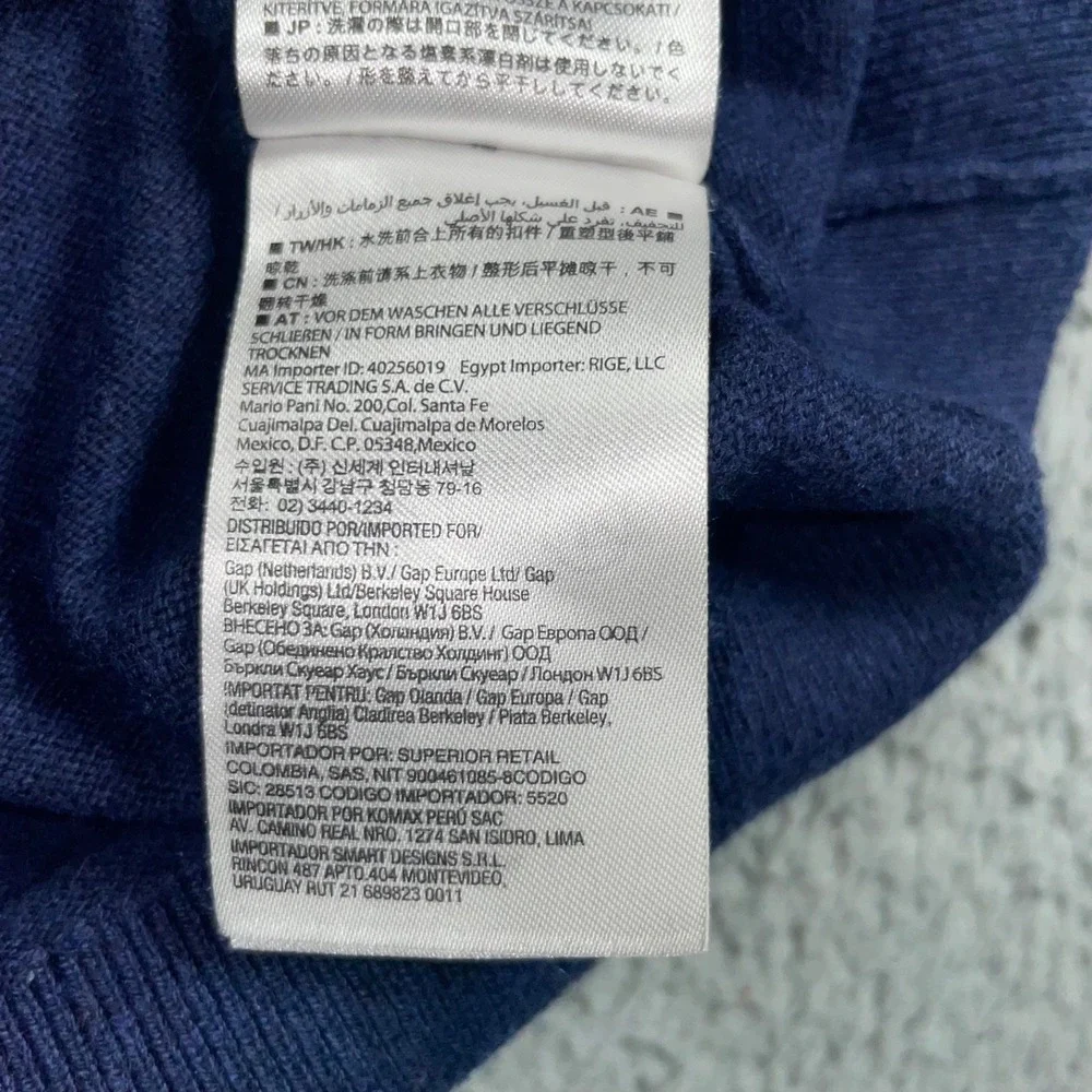 Banana Republic Sweater Men Large‎ 1/4 Zip Cotton Cashmere Classic Preppy